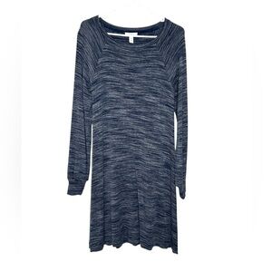 Daily Ritual Knit Dress Sz S Heathered Navy Blue Super soft Casual